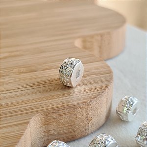 Trava para Berloques com Flores Prata 925 - PD400