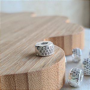 Trava Cravejada para Berloques Prata 925 - PD397W