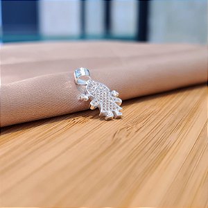 Pingente Menina Cravejada com Zircônias Prata 925 - PIPR402