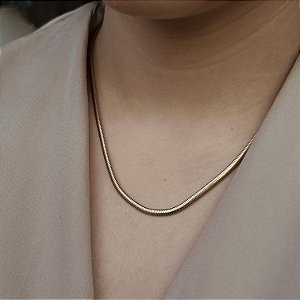 Corrente Lacraia Semijoia18K - 45cm - MC612