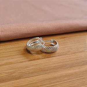 Argolas Detalhada Prata 925 - BPR738