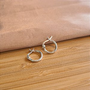 Argolas Lisas 12mm Prata 925 - BPR749