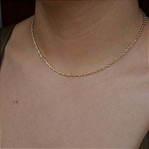 Corrente Cordão Baiano Semijoia18k - 40cm - MC622