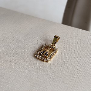 Pingente N.Sra Aparecida Cravejada Semijoias 18k - MPI66