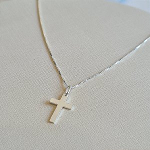 Gargantilha com Crucifixo Prata 925 - CPR253