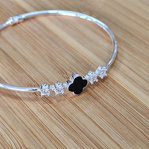 Bracelete Trevo Prata 925 - 60mm - PPR512
