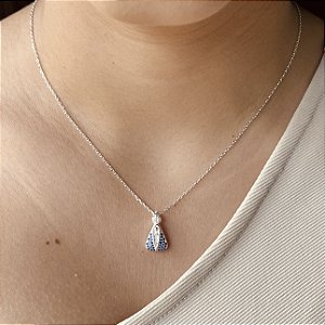 Gargantilha Nossa Senhora Aparecida Prata 925 - CPR731