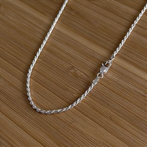 Corrente Masculina Cordão Baiano 2mm Prata 925 - CPR749