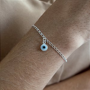 Pulseira Infantil com Olho Grego Prata 925 - PPR300