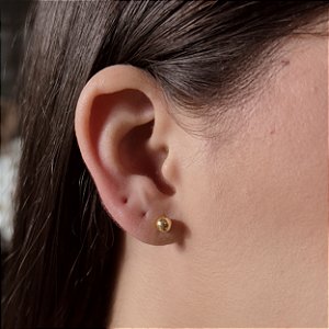 Brincos de Bola 5mm Semijoias 18k - MB1008