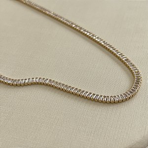 Gargantilha Riviera com Zircônias Semijoia 18k - MC881