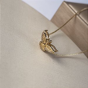 Gargantilha com Espirito Santo Semijoias 18k - MC887