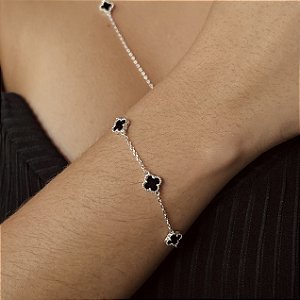 Pulseira com 5 Trevos Prata 925 - PPR531