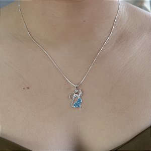 Gargantilha Gatinha com Pedras Prata 925 - CPR807