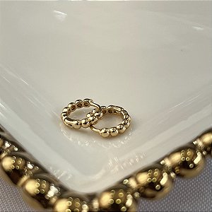 Argolas Bolha Semijoias 18k - MB1039