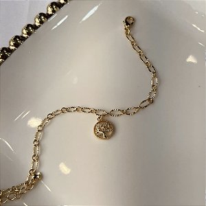 Pulseira Árvore com Zircônia Semijoias 18k - 16cm+4cm - MP731