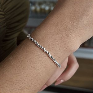 Pulseira de Bolinha Prata 925 - PPR544