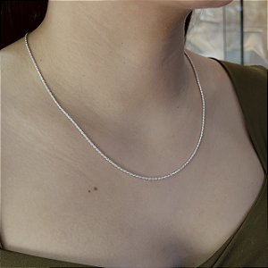 Corrente Cordão Baiano Prata 925 - 50cm - CPR817