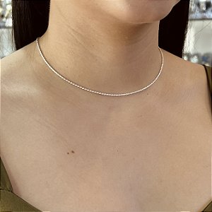 Corrente Cordão Baiano Prata 925 - 40cm - CPR818
