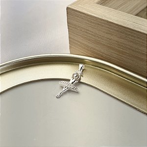 Pingente Bailarina Cravejada Prata 925 - PIPR444