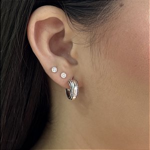 Argola Bali Prata 925 cor envelhecida - BPR890