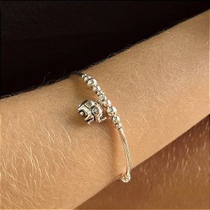 Bracelete Ajustável Prata 925 Bali - PPR584