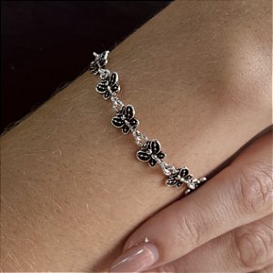 Pulseira Bali Pikun Borboleta Prata 925 - PPR586