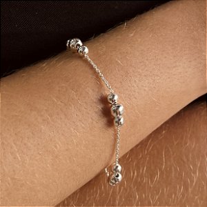 Pulseira Trio de Bolas Prata 925 - PPR600