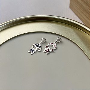 Pingente Menino e Menina Prata 925 - PIPR450