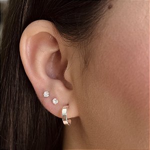 Argolas Lisa com Tarraxa Prata 925 - BPR921