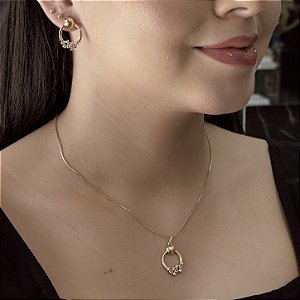 Conjunto Glamour Imperial Semijoias 18k - M6J31