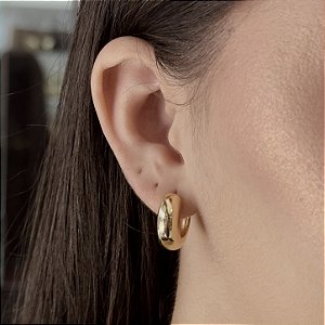 Argolas Clássica Semijoias 18k - M5B12