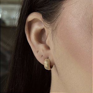 Argolas Detalhadas Semijoias 18k - M5B19