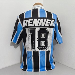 Grêmio 1995/96 Uniforme Titular Tam GG Jogador Autografada