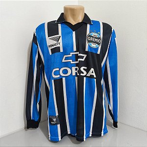 Grêmio 1998 Uniforme Titular Tam GG Manga Longa