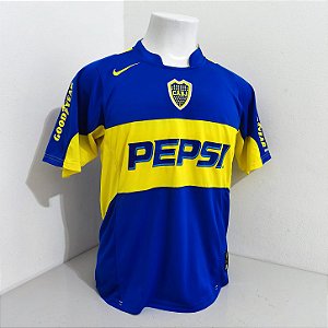 Boca Juniors 2004 Uniforme titular Tam M