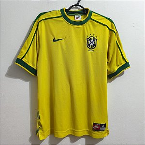Brasil 1998 Uniforme Titular Tam 3 (12/14 Anos)