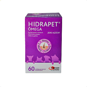 Suplemento Hidrapet Ômega para Cães e Gatos 60 Cápsulas