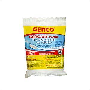 Cloro Estabilizado Em Pastilha Genclor T200 200g - Genco