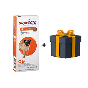 Antipulgas e Carrapatos Bravecto MSD para Cães de 4,5 a 10 kg + BRINDE