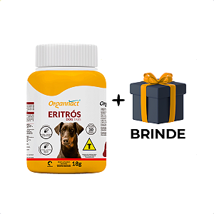 Eritrós Dog Tabs 18g 30 Comprimidos Vitamina - Organnact + Brinde