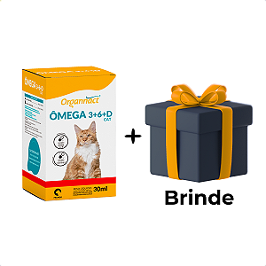 Ômega 3+6+d 30ml Cat Gatos Suplemento Organnact + Brinde