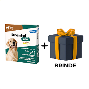 Drontal para Cães de 35kg Sabor Carne + Brinde