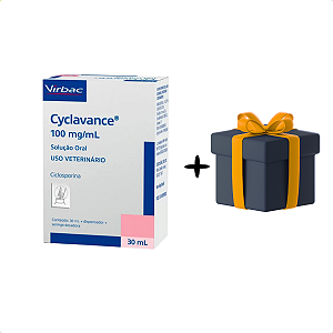 Cyclavance 100mg para Cães Virbac 30 ml + Brinde