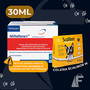 Milteforan 30ml Virbac + Coleira Scalibor Pequena