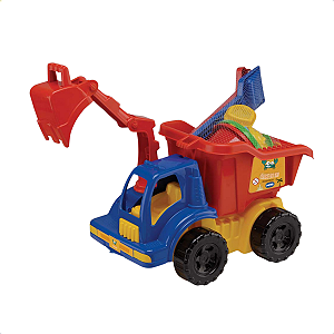 Carrinho Infantil Caminhão Areia 11 Peças Mor Kit Praia Brinquedos Ao Ar Livre