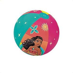 Bola Inflável Piscina Princesas Disney Moana Ariel Mulan Infantil Mor 40cm