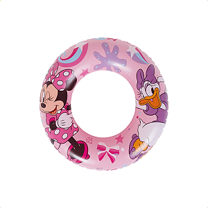 Boia Redonda Minnie Disney Piscina Rosa Infantil Menina