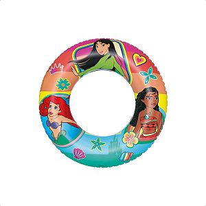 Boia Inflável Redonda Piscina e Praia Princesas Disney Infantil Mor 56cm Original