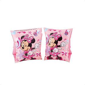 Boia Braço Minnie Disney Piscina Rosa Infantil Menina